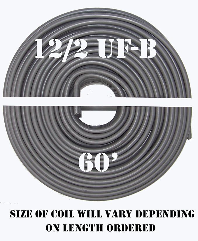 12/2 UFB x 60' Southwire Underground Feeder Cable