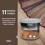 WOCA Master Color Oil White 1L Wood Furniture Floors Trim Cabinets Plant Based view 3