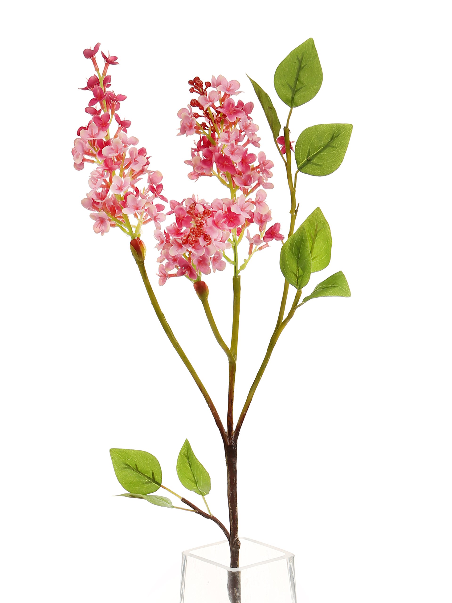 Floral Elegance Artificial 76cm Single Stem Pink Lilac Blossom Flowers x 6