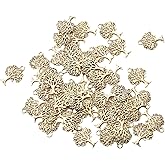 Ruwado 50 Pcs Tree Charms Antique Silver Gold Tree of Life Pendants Beads Metal Accessories for DIY Jewelry Making Kit Jewelry Findings Supplies Crafting Art Project Necklace Bracelet Key Chain