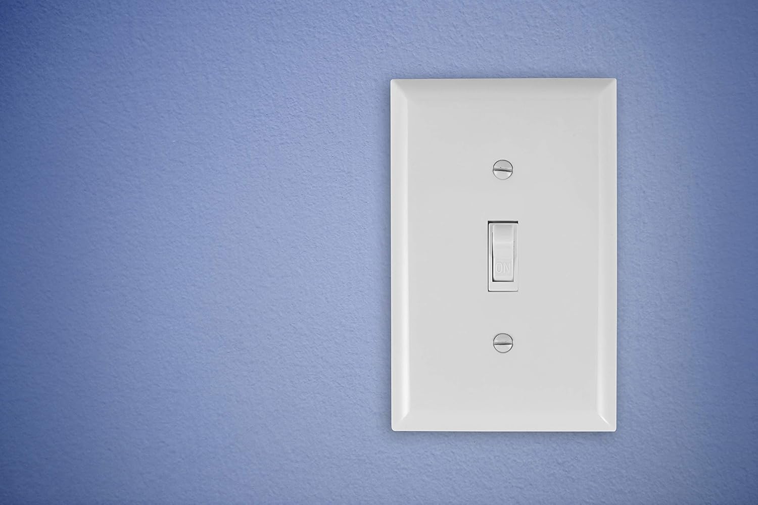 GE Grounding Toggle Switch, Single Pole, In Wall On/Off Fan & Light Switch Replacement, 15 Amp, Great for Home, Office & Kitchen, UL Listed, White, 54161 - - 