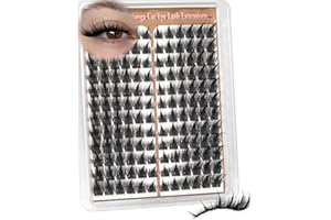 Pleell Manga Lash Clusters Wispy Eyelash Clusters Left&Right Cluster Lashes 10-18MM C Curl Lashes Clusters Anime Lash Extensi