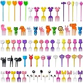 GET FRESH Animal Food Picks for Kids - 120 pcs Set Animal Bento Deco Set for Kids Lunch Box Decoration - Mini Bento Deco Chil