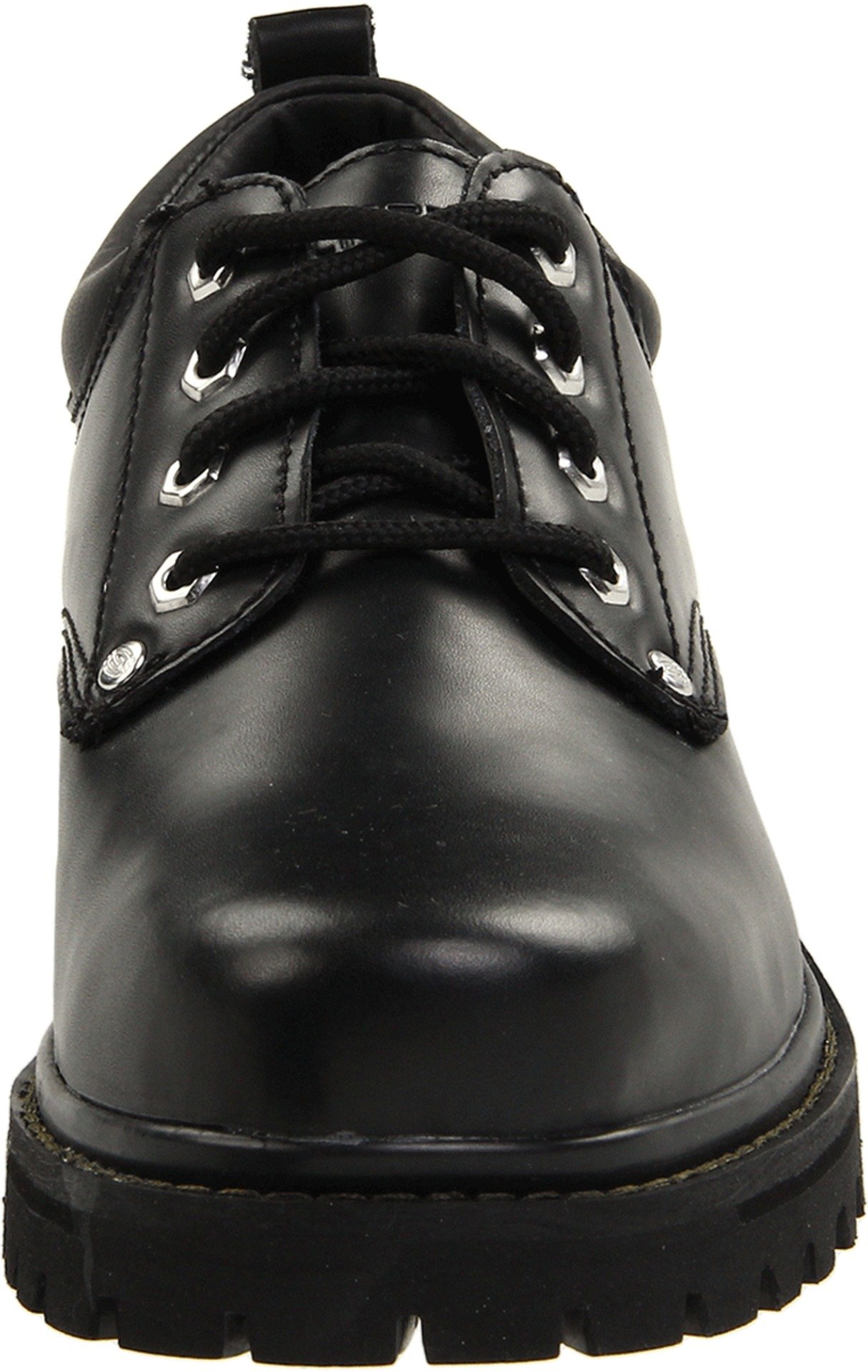 Skechers USA Men's Alley Cat Utility Oxford,Black Smooth,7 EE Wide on