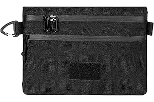 MTGPRO Smell Proof Bag, Smell Proof Stash Box, Premium Smell Proof Case with Lock, Combination Locking Smell Proof Containers with Zippers and Removable Dividers Black