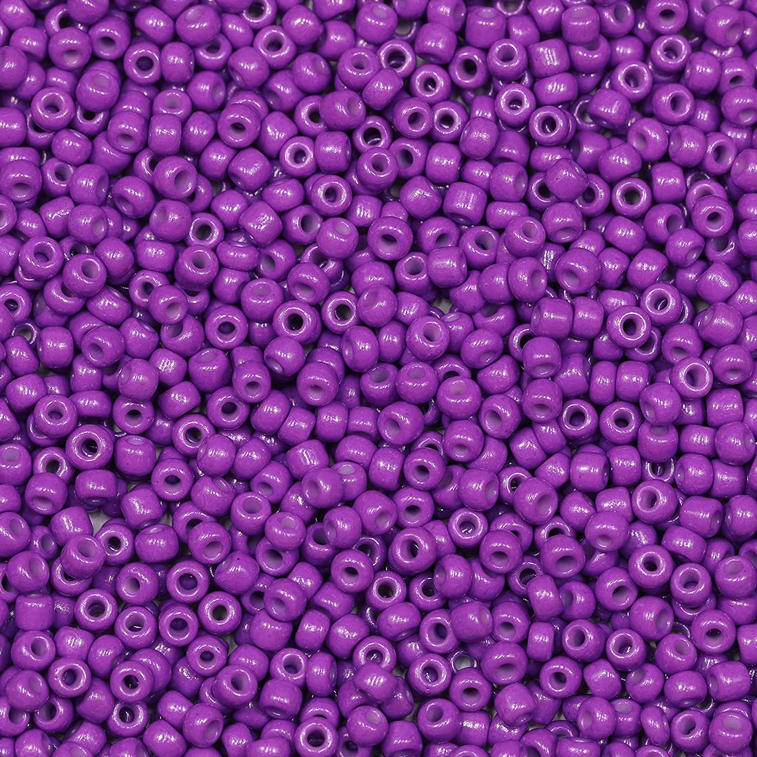 Bala&Fillic Violet Color 3mm Seed Beads About 3600pcs/100Grams in Bag, 8/0 Glass Craft Beads for Making Bracelet Necklace Earring(Violet)