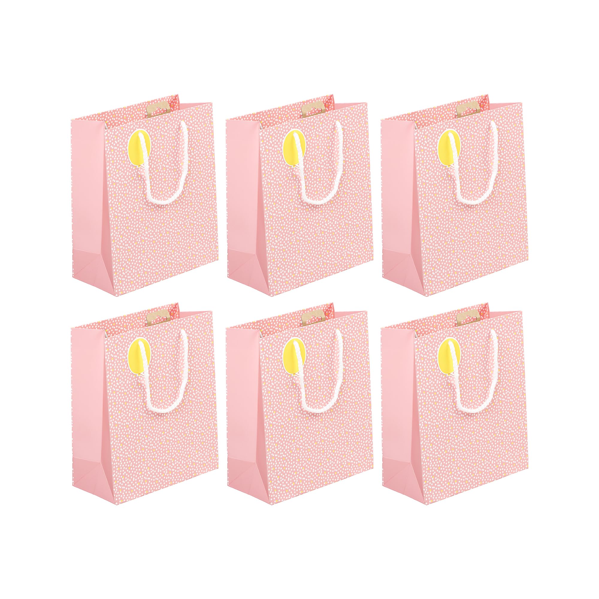Clairefontaine 32421-3Cpack - A Set of 6 Excellia Gift Bags- Medium - 21,5x10,2x25,3cm - 210g - Design : Fairy - Gift wrapping, Ideal for Books, Games, gifts