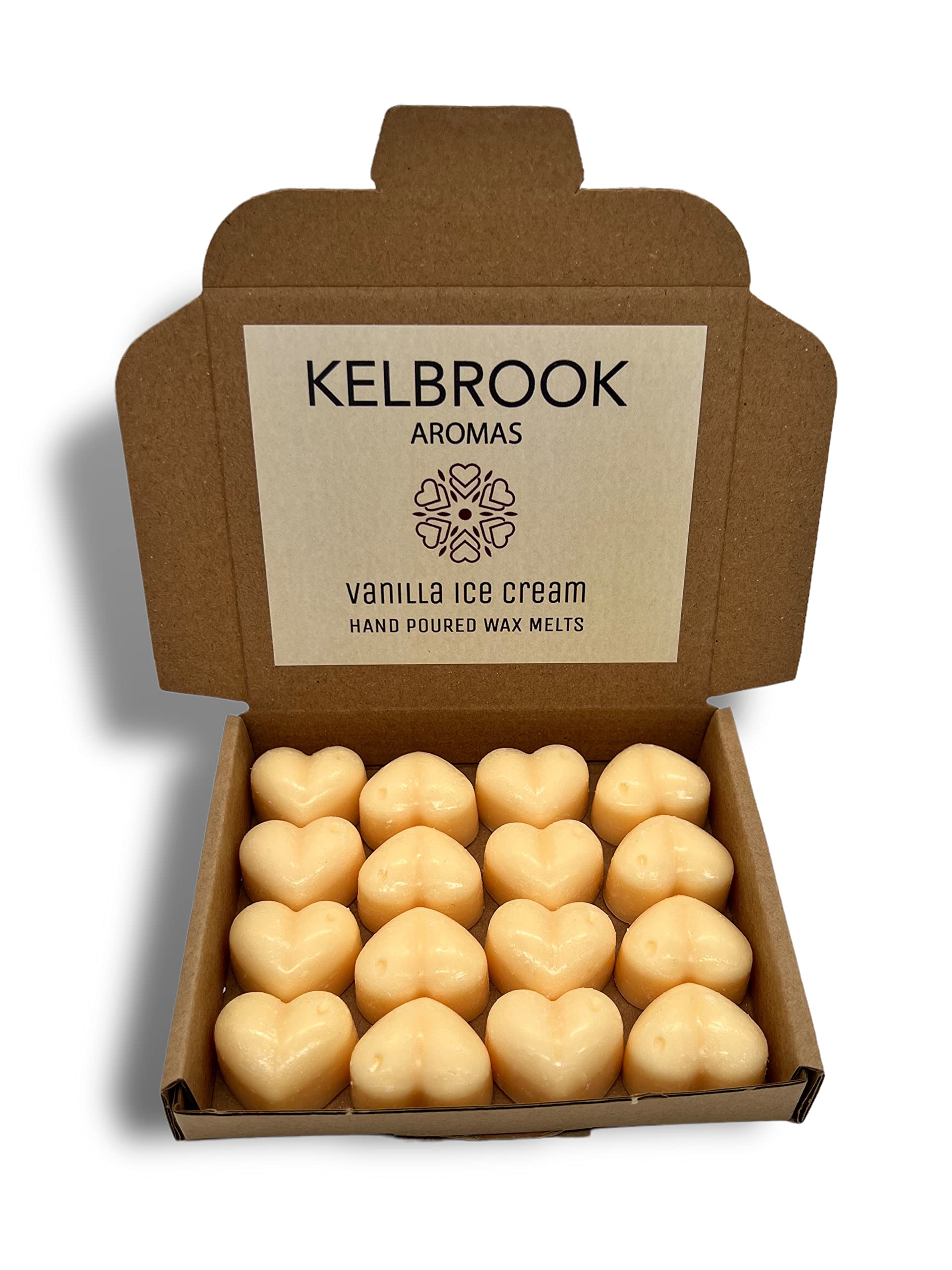 Wax Melts - Vanilla Ice Cream | 16 Pack | Strong Scented | Made in the UK | Plastic Free | Vegan