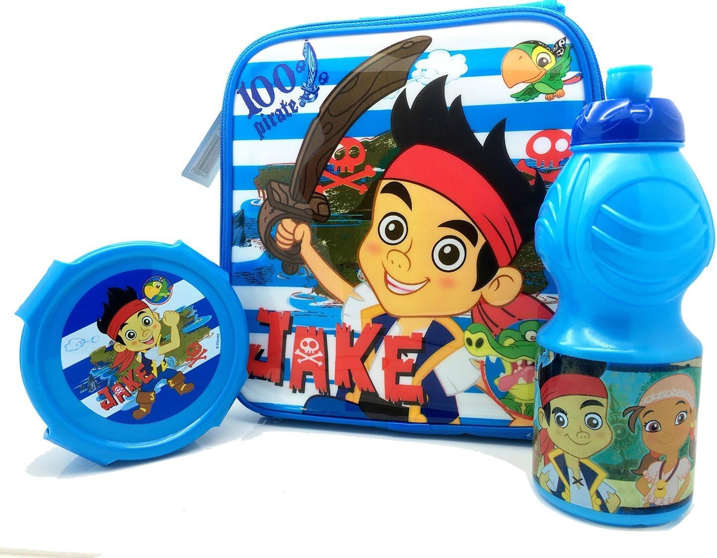 Disney Jake and the Never Land Pirates Lunch Bag, Sports Bottle & Snack Pot