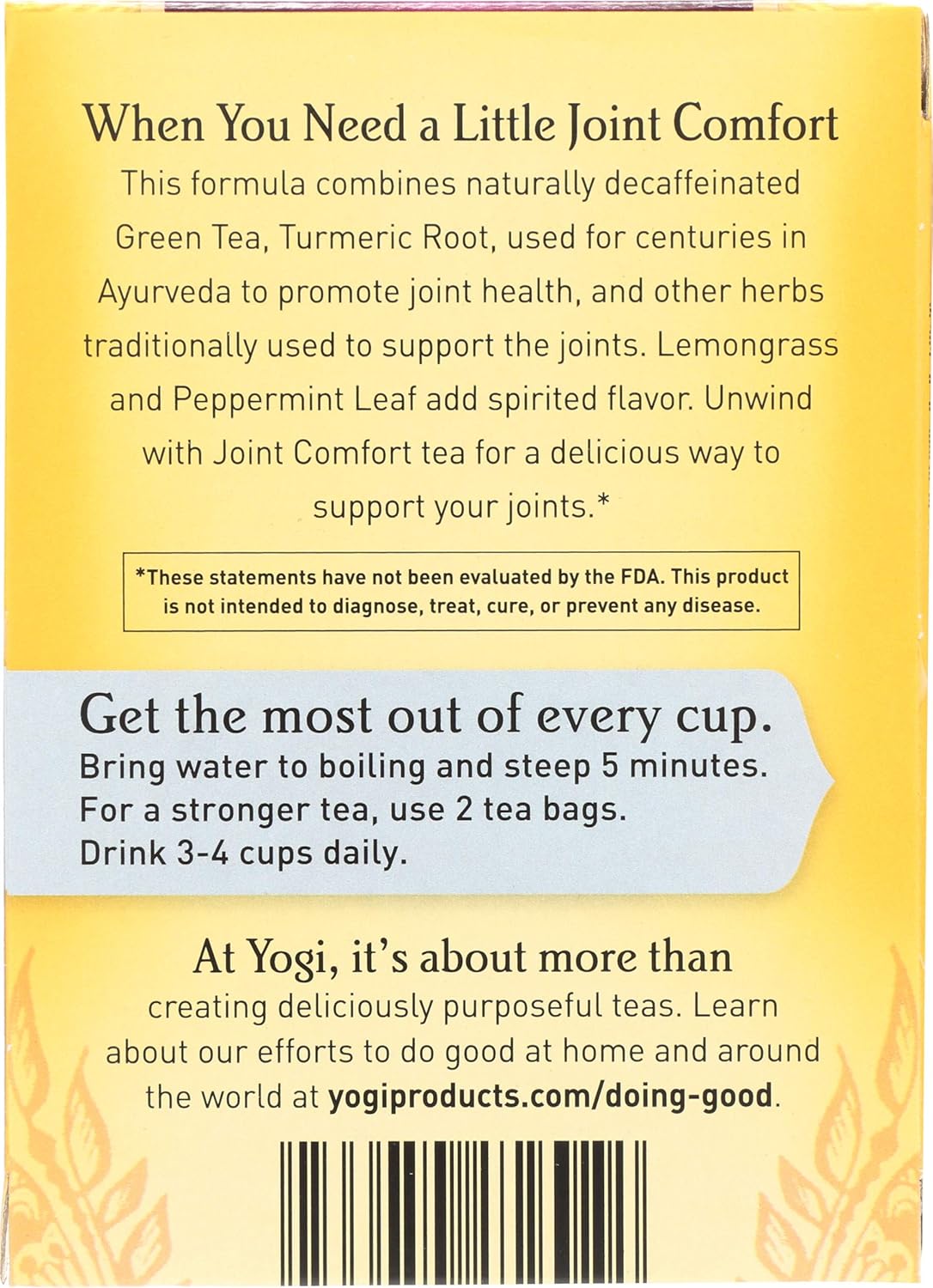 Year End Special 2 Off Yogi Tea Joint Comfort 16 Tea Bags Food Drinks Beverages On Carousell