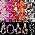 260-320PCS Assorted Acrylic Beads For Bracelet Making, Flower Bow Butterfly Candy Star Heart GummyBear Kawaii Aesthetic Beads,Cute Beads For Jewelry Making DIY Necklace Keychain Phone Charms(6 Colors)