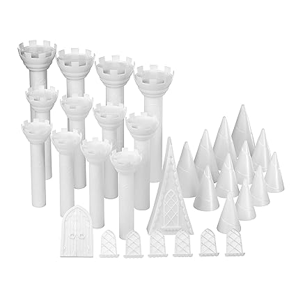 Wilton 301-910 Romantic Castle Cake Set White