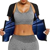 REMEBSWEAT Sauna Suit Shirt For Women Weight Loss Waist Trainer Sweat Vest Workout Fajas