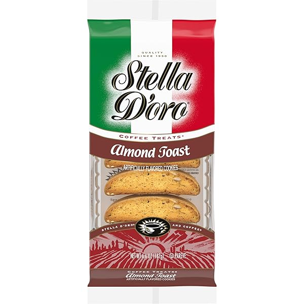 STELLA D’ORO ALMOND TOAST CRUNCHY COFFEE TREATS COOKIES, 6.6 OZ