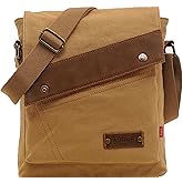Messenger Bag, Vintage Small Canvas Shoulder Bag Crossbody Purse