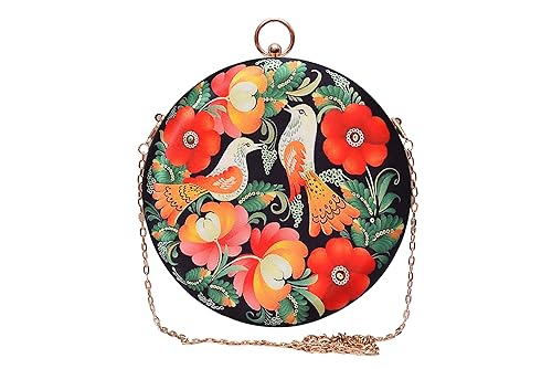 sugarcrush Womens Satin Party Box Clutch Multicolour