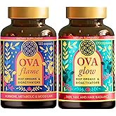 OVA flame 20-in-1 Beef Organ Blend Bundle – Grass-Fed Liver, Ovary & Organ Complex + Collagen, Placenta, Bone Marrow & Amla – Whole Food Nutrient Support – 60-Day Supply Each