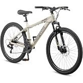 Mongoose Grafton Mountain Bike, 21 Speed, Aluminum Frame, Knobby Mountain Tires, Suspension Fork, Trigger Shifters, Mechanical Disc Brakes