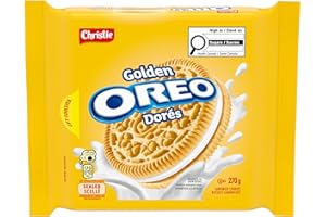 OREO, Golden Vanilla Sandwich Cookies, 270 g, Baked in Canada