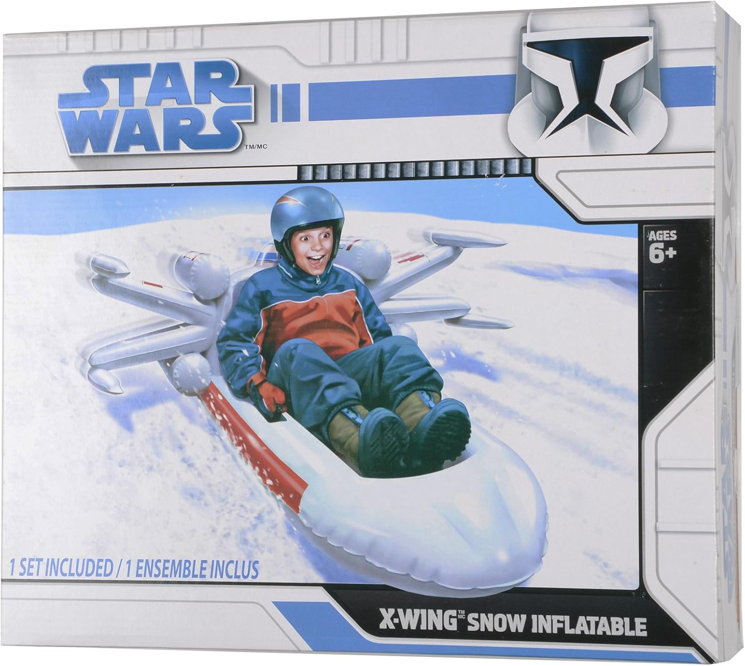 Amazon Com Snow Sled Star Wars Inflatable X Wing Fighter Sports Outdoors