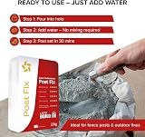Laeto Fast Setting Concrete 20kg Post Mix for Fence Posts Garden Structures view 3