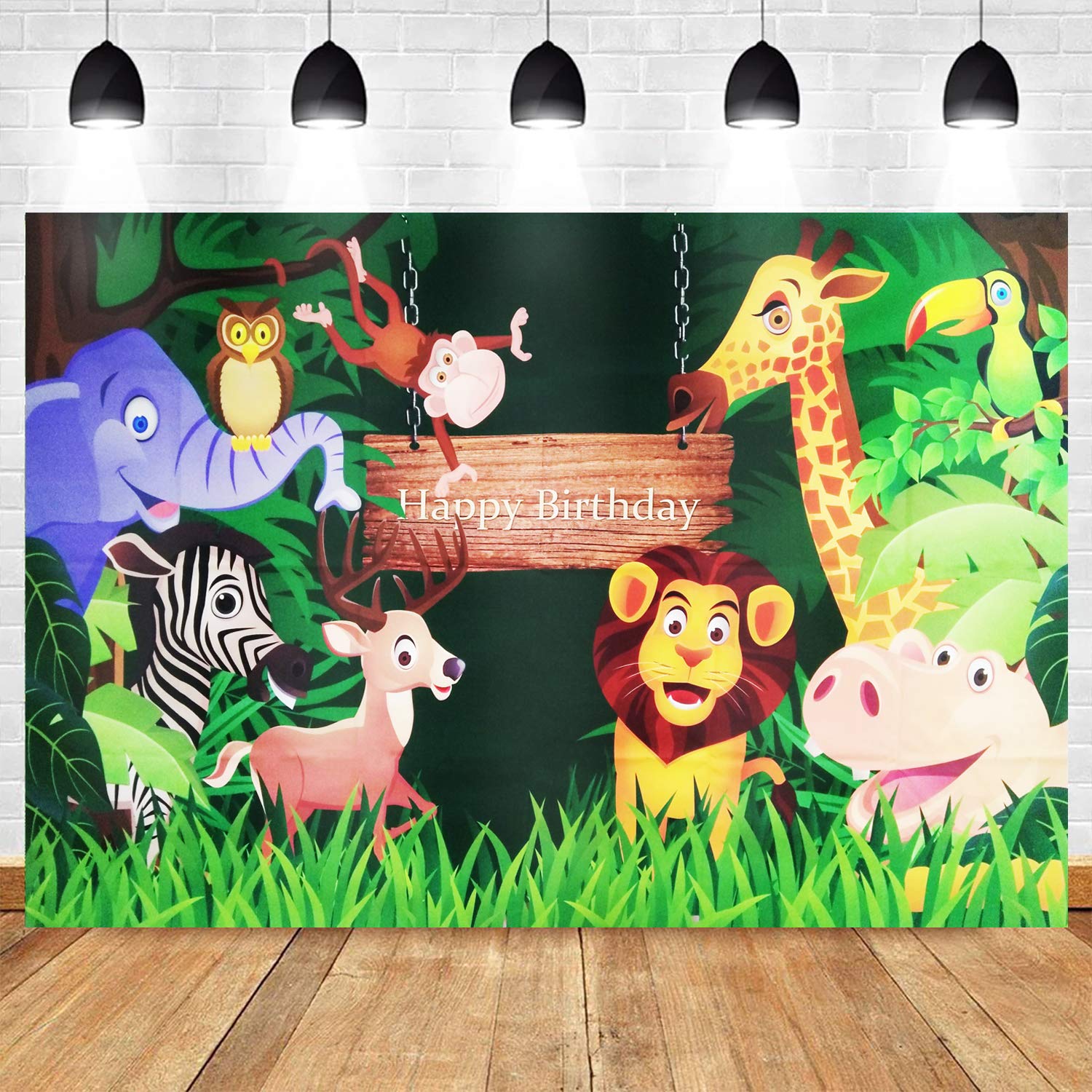 Party Propz Jungle Safari Backdrop Safari Animal Birthday Party