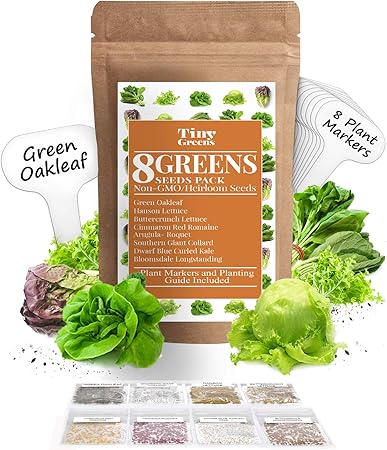 Amazon Com Heirloom Lettuce Leafy Greens Seeds Romaine Kale