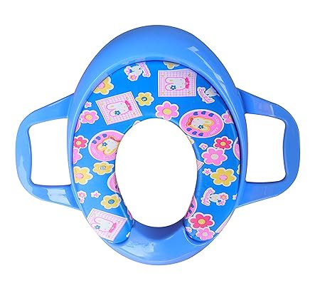 Sunbaby Blue Ocean Soft Cushion Baby Potty Seat with Handle (Blue)