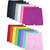 FEOEOR 16 Pack Girls Dance Shorts Toddler Bike Biker Under Dress Cartwheel Kids Shorts Multi-Color Girls Clothes