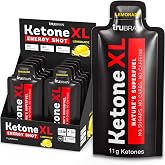 Ketone XL No Caffeine Exogenous Ketones Energy Shots &ndash; 10 Pack of Caffeine-Free Energy Drinks with 11g Ketones Per Shot &ndash; Sugar Free, Salt Free, Clean Ketone Energy (Lemonade)