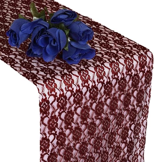 Edecor Chemin De Table En Dentelle 30 5 X 274 3 Cm Pour Fete De