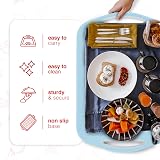 Essen 2-Pack Serving Tray Set Non-Slip with Handles 16 x 11 in Black view 4