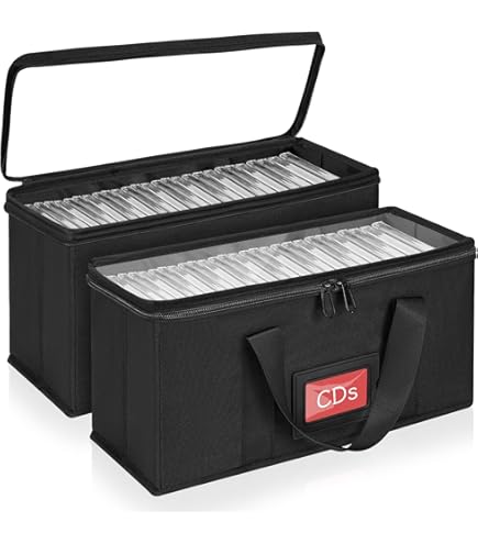 Amazon.com: GYXZ DVD Storage Case 2 Pack, Each Holds 25 DVDs (50
