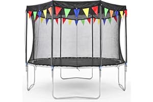 2026 Upgraded Round Trampoline Shade Cover, 4Lbs Heavy Duty Cover Accessories for 8 10 12 14 15 16FT Trampoline for Sun Prote