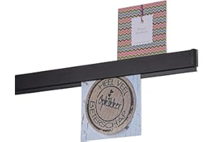 STAS PICTURE HANGING SYSTEMS STAS papergrip - Restaurant Ticket Holder - Ticket Rail Bulletin bar - Poster Hanger - 59 inch (150 cm) (Black)
