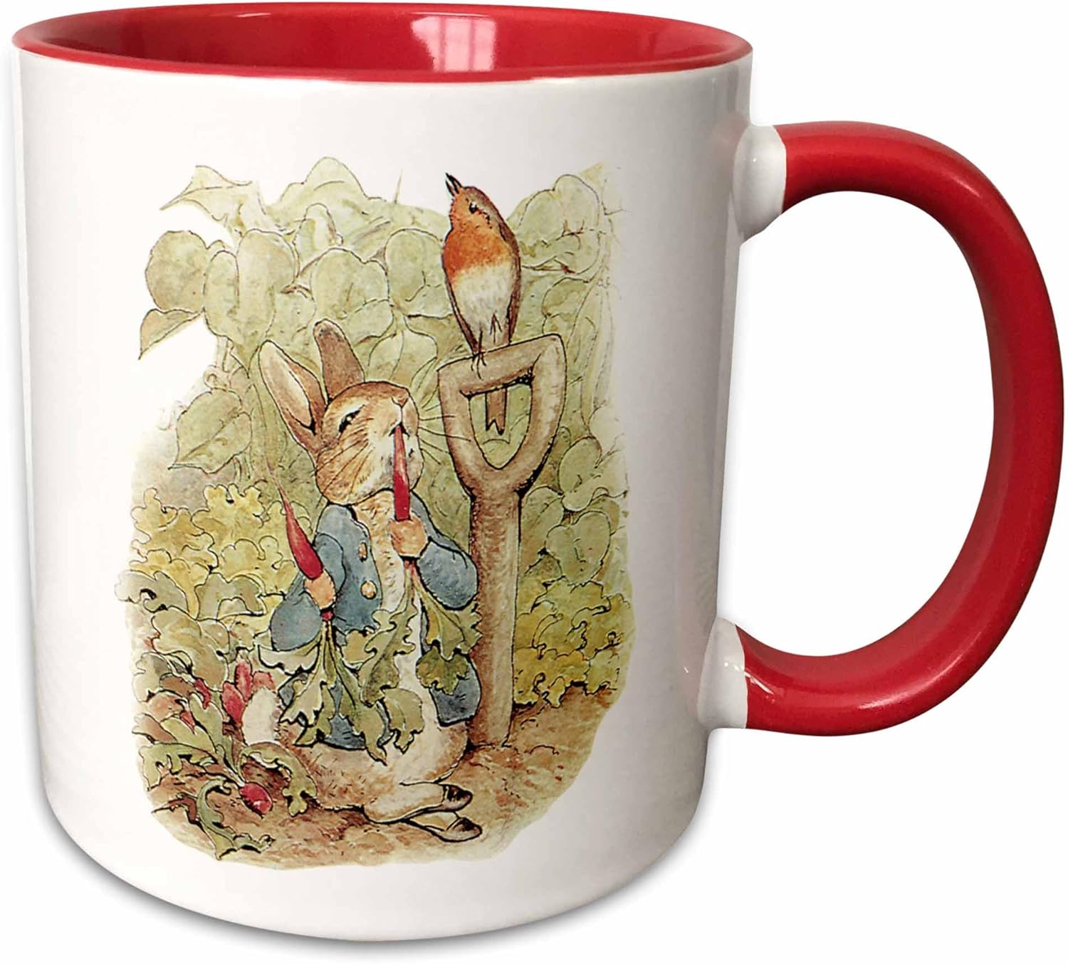 3dRose Mug Peter Rabbit in the Garden Vintage Art 15oz