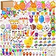XIMISHOP 200PCS Easter Party Favors Assortment Bulk, Easter Egg Fillers Basket Stuffers Classroom Exchange Gift Prize for kids girls, Easter Pinata Filler Goodie Bags Fillers