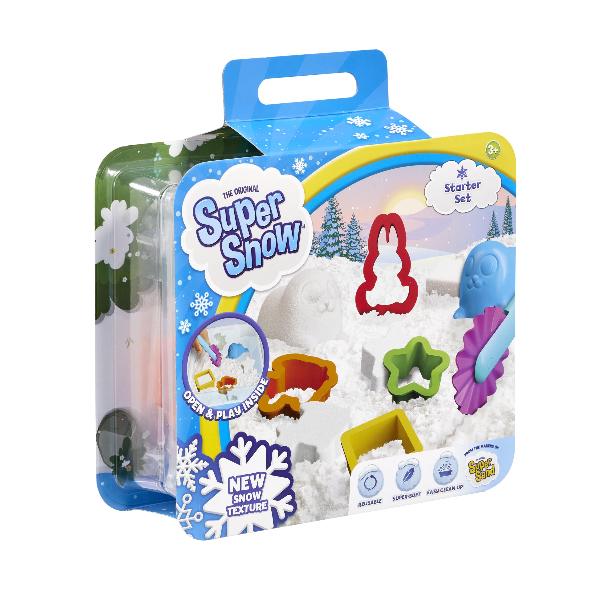 Goliath Super Snow: Starter Set, Magic Sand from 3 Years, New Texture, Soft to The Touch, Does Not Dry Out, by The Makers of Super Sand
