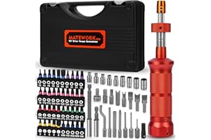 MATEWORK 68Pcs Torque Screwdriver Wrench Set 10-70 IN.LB, Inch Pound Torque Driver with S2 Steel Bits, 1/4" Drive, Magnetic Quick-Release Adapter for Bike Repair, Mounting and Maintenance