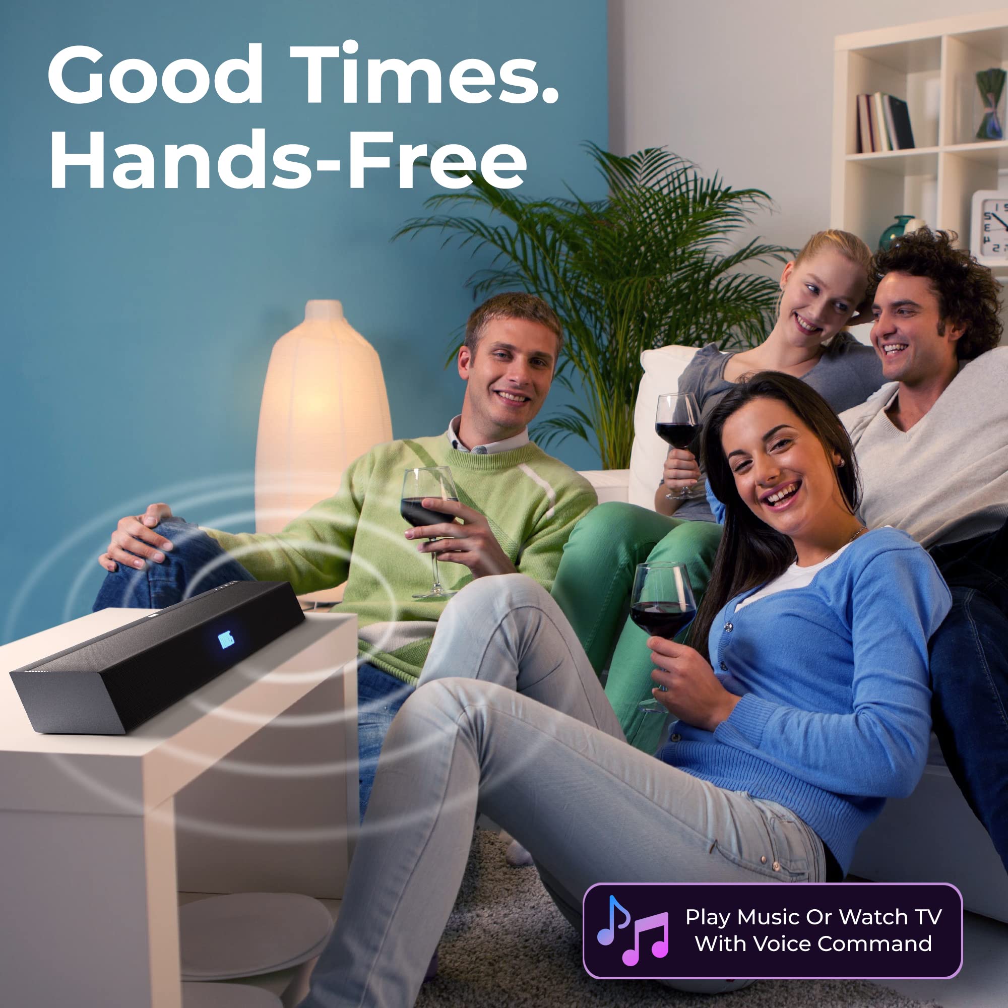 B8405 Soundbar 2.1 with Wireless Subwoofer, Dolby Atmos, Stadium EQ Mode, DTS Play-Fi Compatible, Connects with Amazon Echo Devices and Voice Assistants, AirPlay 2 & BT Support, TAB8405