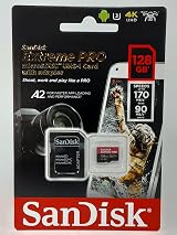 SanDisk Extreme Pro 128GB microSDXC with Adapter A2 U3 V30 170MB/s view 6