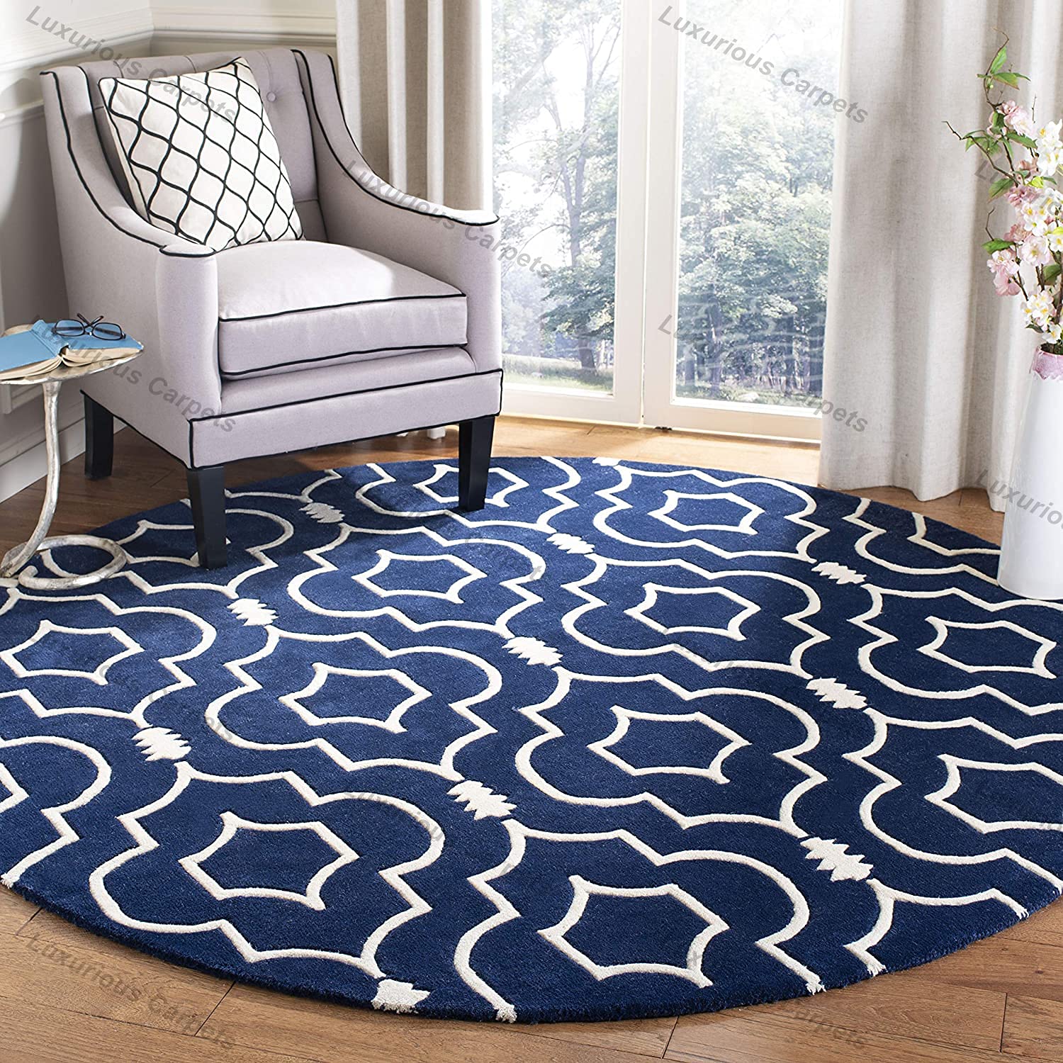 Buy Luxurious Carpets Chatham Collection Handmade Geometric 100 Soft