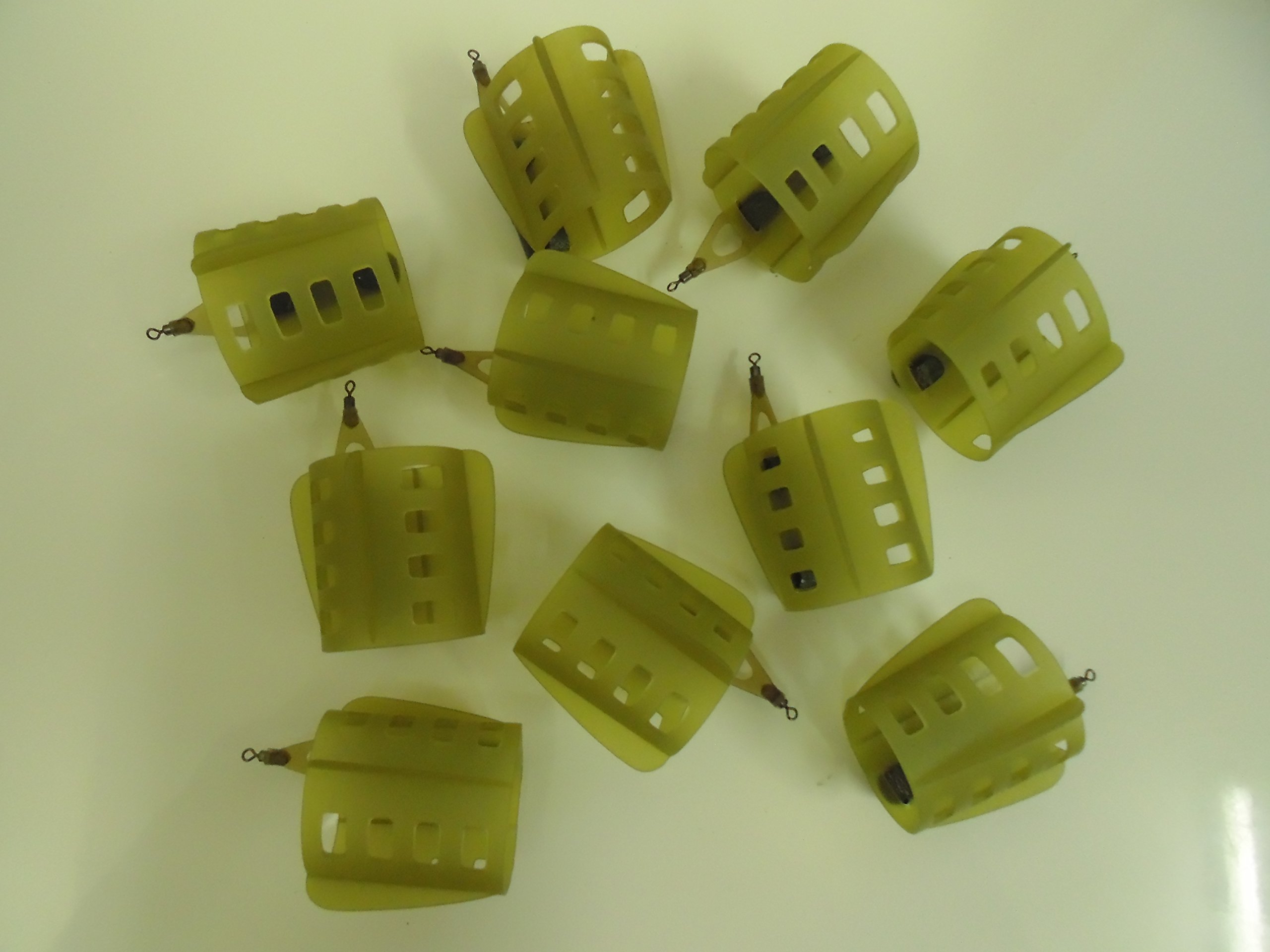 10 x Open Ended Fin Feeders - 35 grams. Carp/Coarse fishing, rivers and Lakes