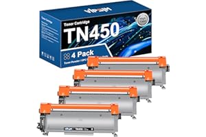 VIPSIM TN-450 TN450 Toner TN420 Replacement for Brother TN450 Toner Cartridge for Brother Printer to Use with HL-2270DW HL-2280DW HL-2230 MFC-7360N MFC-7860DW DCP-7065DN 2840 2940 Printer (4 Black)