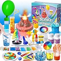 UNGLINGA 70+ Experiments Science Kit for Kids | Fun Educational S.T.E.M Toys | Chemistry, Physics, Volcano| Ideal Gift for Yo