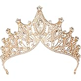 Kamirola Baroque Queen Crown,Rhinestone Wedding Bridal Crown and Tiaras Crystal Headband For Birthday Prom Pageant Party halloween… TR09
