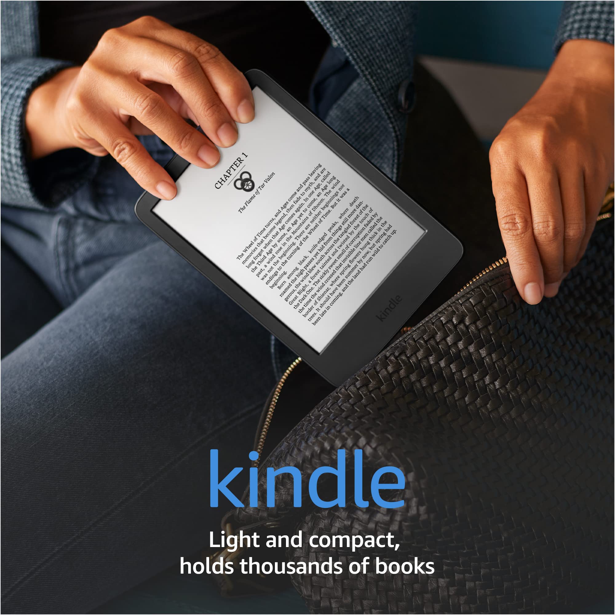 Kindle – The lightest and most compact Kindle, now with a 6” 300 ppi high-resolution display, and 2x the storage – Black