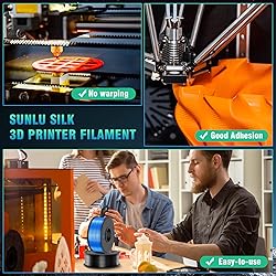 SUNLU 3D Printer Filament Bundle, PLA+ Silk