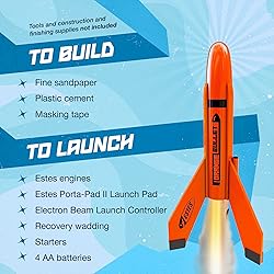 Estes 7295 Orange Bullet Rocket-Building