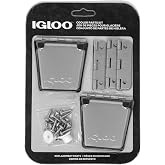 Igloo Cooler Heavy-Duty Stainless Steel Parts Kit - 2 Latches, 3 Hinges, Latch Posts &amp; Screws - Marine-Grade, Corrosion-Resistant Parts